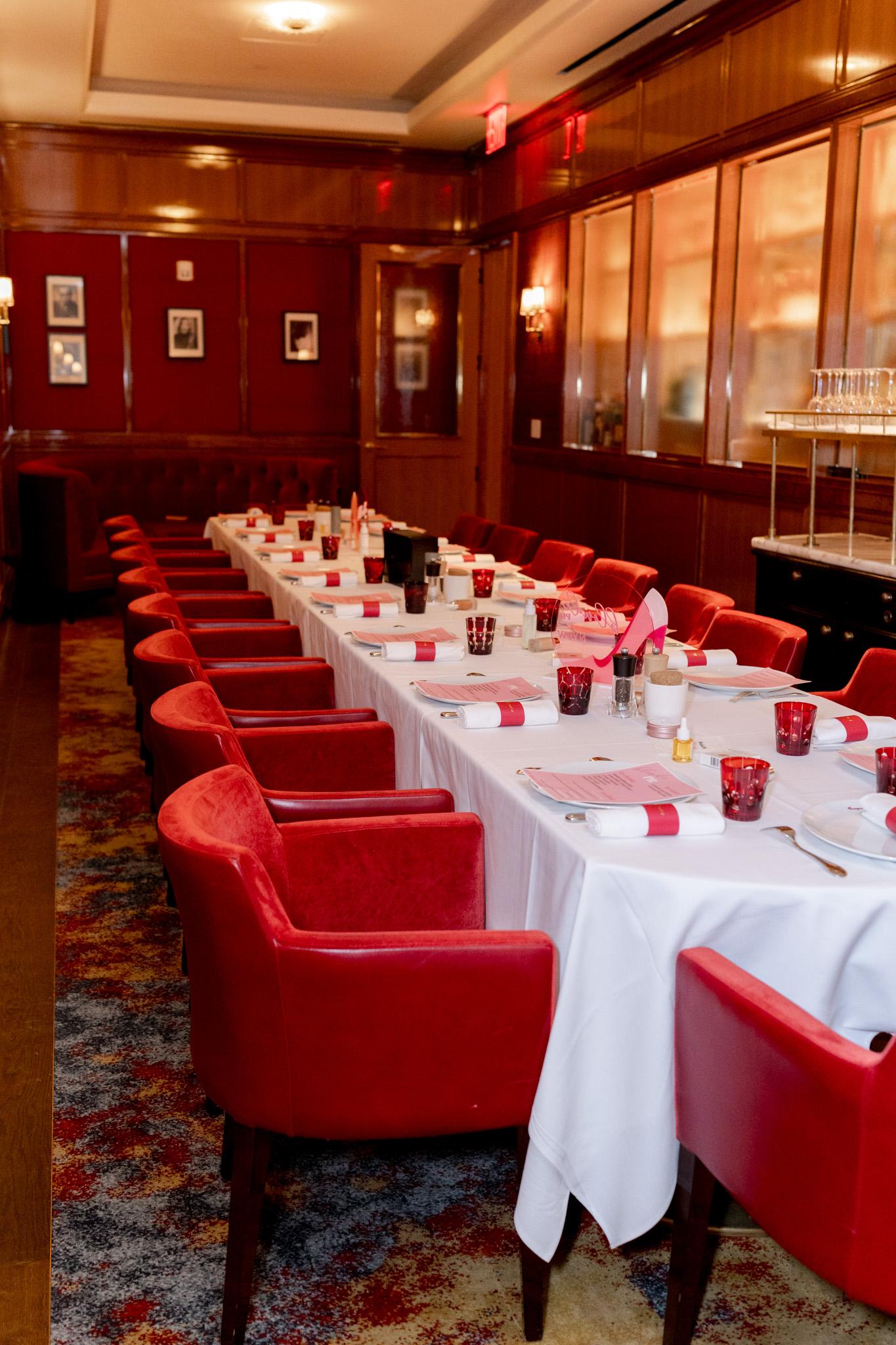 Fouquet's New York NYFW media brunch tabletop detail