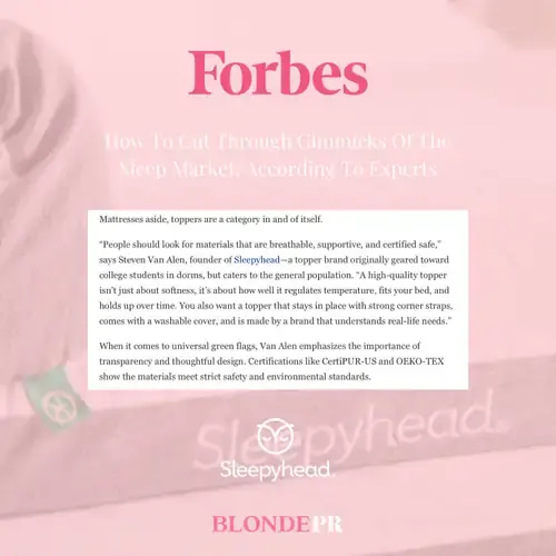 Sleepyhead for Forbes