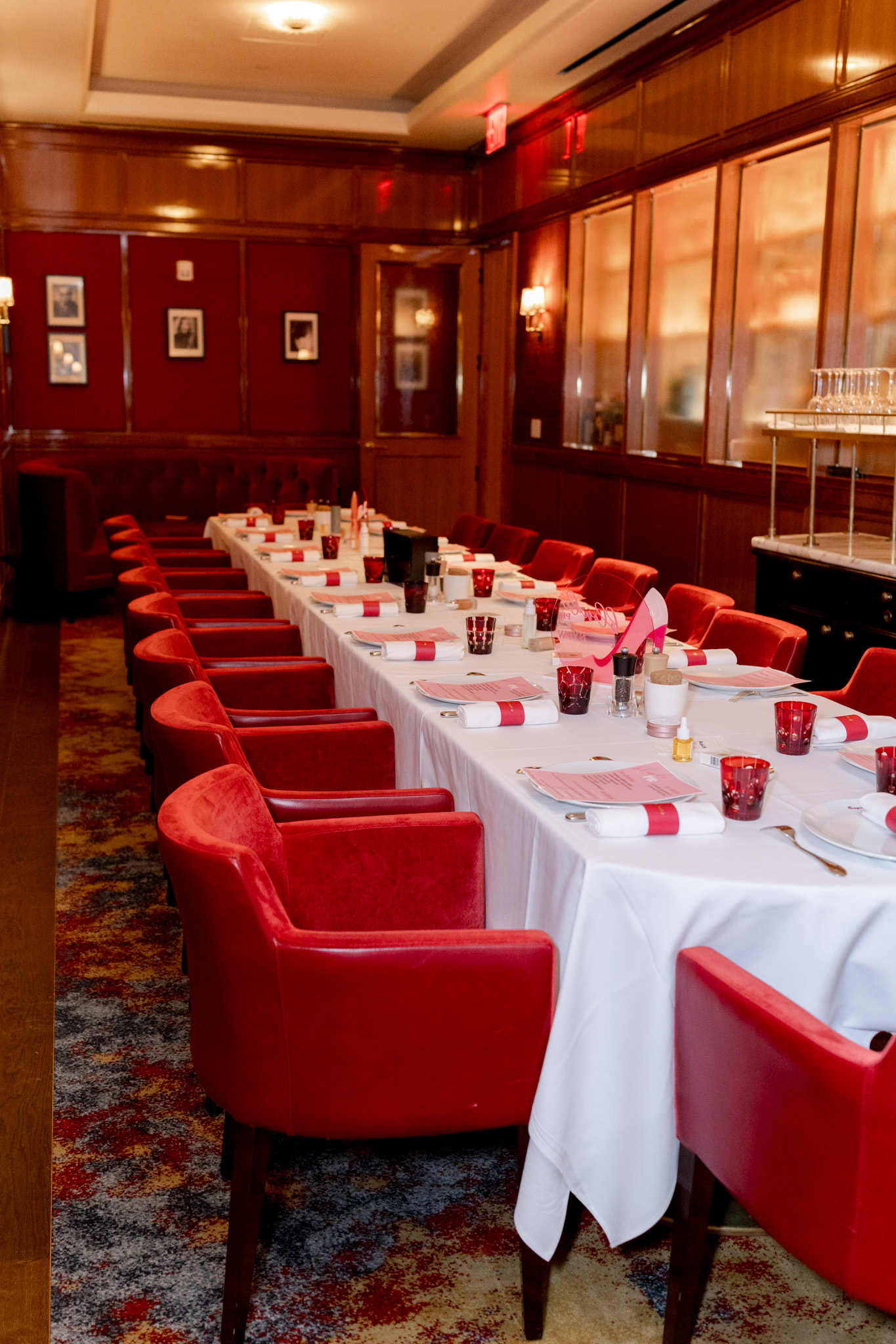 Fouquet's New York NYFW media brunch tabletop detail